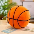 thumbnail image 2 of Sports Pillow Basketball Shape Cute Soft Decorative for Theme Room - Unique Basketball Design for Sport Enthusiasts - Comfortable and Pillow for Kids and Adults, 2 of 4