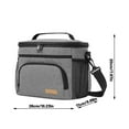 thumbnail image 3 of 6.7x7.8x10 Inch Insulated Lunch Box for Men And Women, Leak-Proof Cooler Lunch Bag with 4 Pockets, Adjustable Strap Ideal for Work, Picnic, Travel (Three Color Option), 3 of 5
