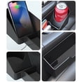 thumbnail image 4 of CxhicLuv Car Seat Storage Box, Auto Slot Organizer, Multifunctional With Cup Holder & Charging Hole, Car Interior Storage Accessories, Clutter Reduction for Drivers, Commuters, Black, 4 of 6