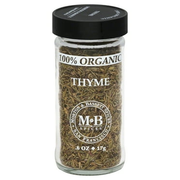 Pack of 2 Morton & Bassett 100% Organic Thyme, .6 oz (Package May Vary)