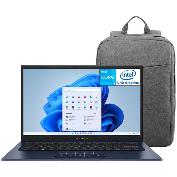 Laptop ASUS Vivobook 14 Intel Core i3 1315U 24GB SSD 256GB 14" Teclado Ingles Mochila ideal para Estudiantes y Profesionales