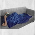 thumbnail image 6 of Programmer Soft Flannel Fleece Blanket, Computer System Tech Network Internet Related Circuit Board Tree, Cozy Plush for Indoor and Outdoor Use, 70" x 90", Dark Lavender and Sea Blue, by Ambesonne, 6 of 6