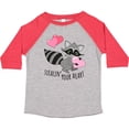 thumbnail image 3 of Inktastic Stealin' Your Heart Cute Raccoon Boys or Girls Toddler T-Shirt, 3 of 5