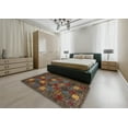 thumbnail image 4 of Ahgly Company Indoor Rectangle Contemporary Brown Abstract Area Rugs, 2' x 5', 4 of 6