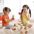 thumbnail image 2 of Food Groups - Wooden Play Food Sets, Pretend Play Kitchen Toys, Toy Food Accessories for Toddlers 1-3, Wood Play Fake Food for 1 2 3 Year Old Boys Girls Birthday Gift, 2 of 7