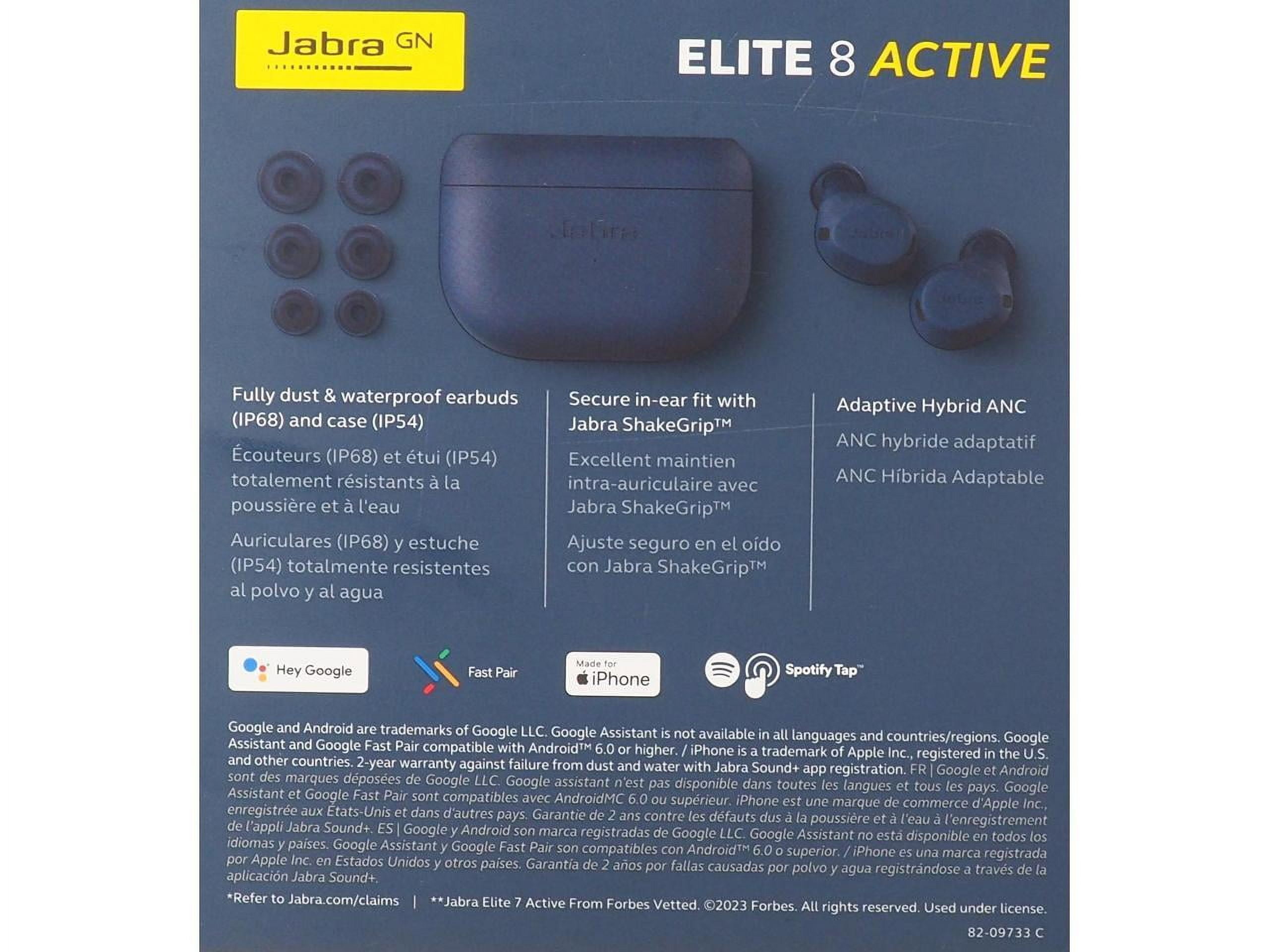Jabra Elite 8 Active ジャブラ ワイヤレスイヤホン ネイビー Jabra 製品のサポートを受ける