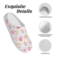 thumbnail image 5 of KLL Cute Pig Pattern Adult Unisex Cozy Slippers,Fuzzy Slip-on Slippers TPR Sole Slippers Comfort Plush Home Footwear for Indoor & Outdoor-11, 5 of 7