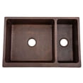 thumbnail image 4 of Premier Copper Products Ksp3_Ka75db33229 33" Farmhouse Double Basin Copper Kitchen Sink -, 4 of 6
