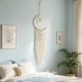 thumbnail image 6 of 3 Styles Macrame Moon Dreamcatcher Wall Hanging, Hand Woven Cotton Tassel Tapestry, Boho Home Wall Art Decor for Bedroom Living Room Dorm Nursery Apartment, 6 of 6