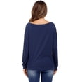 thumbnail image 5 of Uniexcosm Tops for Women Long Sleeve Crewneck T-Shirts Casual Loose Cotton Tees Tunic Shirts, 5 of 8