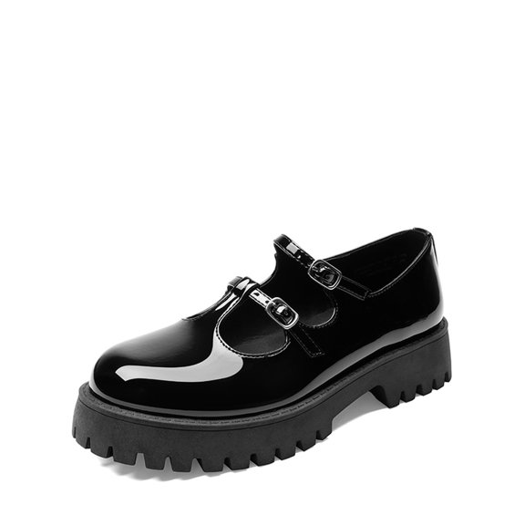 Dream Pairs Women's double-strap Mary Jane Shoes