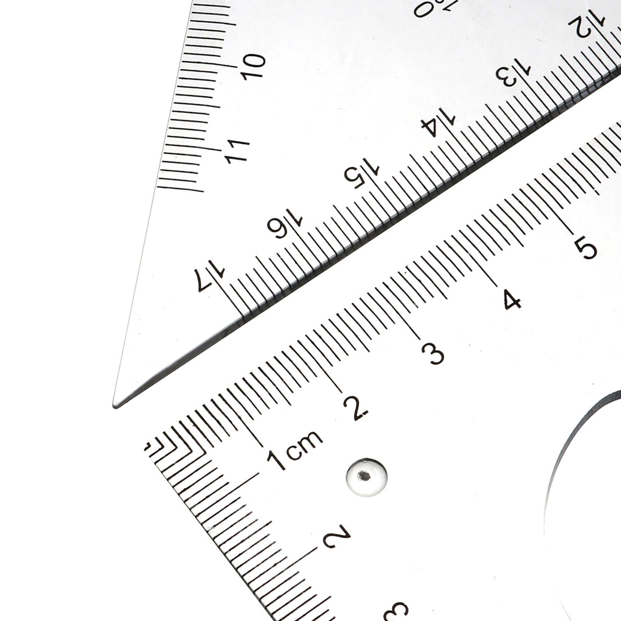 Coopay Large Triangle Ruler Set Square, 30/60 and 45/90 Degrees, Circular  Hollow