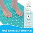 thumbnail image 5 of Buganda Bath Mat for Tub Non Slip, Extra Long Bath Mat with Drain Holes and Suction Cups, Machine Washable Shower Mat, 39"x15", Clear Teal, 5 of 9