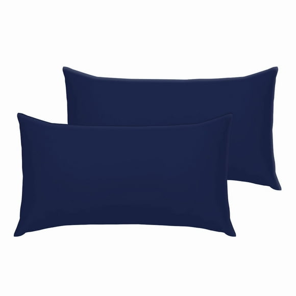 300 Thread Count King Size Pillowcases Pillow Cases Covers Navy Blue Set of 2