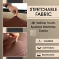 thumbnail image 3 of Hudson Comfort RV Couch Covers for Sofa Bed – 2-Piece Backrest and Seat Covers Ideal for Jackknife – Camper Slip Covers for RV Furniture – Super Stretchable Fabric with 1cm Elastic - Chocolate, 3 of 12