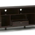 thumbnail image 5 of Artisan 72 inch Wide Solid Wood TV Stand in Tobacco Brown For TVs up to 80 inches, 5 of 5