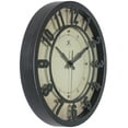 thumbnail image 4 of Infinity Instruments 3D Plastic 12" Indoor Wall Clock with 3D Numbers, Silent Movement, Black, 4 of 7