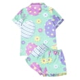 thumbnail image 4 of WILLBEST Jeans pour Femmes Ensemble 2 Pcs Pyjamas pour Femmes Hiver Imprimé Floral Graphique Chemise à Manches Courtes et Shorts Ensemble de Pyjama Pantalon Post-Partum, 4 of 5
