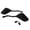 Black, variant on Universal Motorcycle Back Side Mirror Modification Skull Craw Shadow Rear View Mirrors Pair 8mm 10mm
