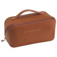 thumbnail image 1 of El bolso cosmético, las señoras portátiles de gran capacidad y de alto valor lavan el bolso del almacenamiento, hecho del cuero de la PU, 1 of 5