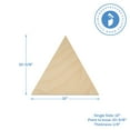thumbnail image 5 of Wooden Triangle Cutouts 12 x 10-3/8-inch, Pack of 3 Blank Tessellating Geometric Wall Shapes, Wood Crafts to Paint, by Woodpeckers, 5 of 7