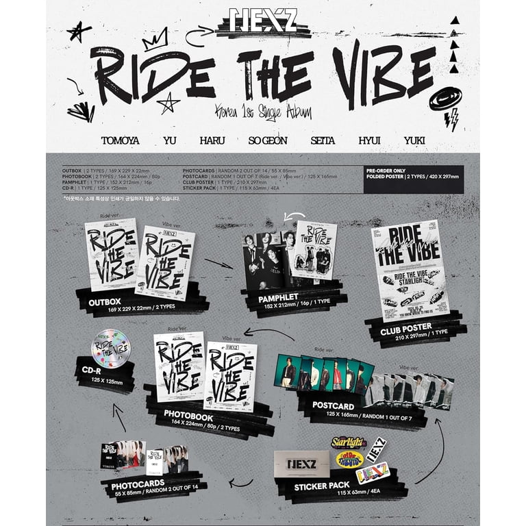 Nexz - Ride The Vibe - incl. Pamphlet, Club Poster, 80pg Photobook