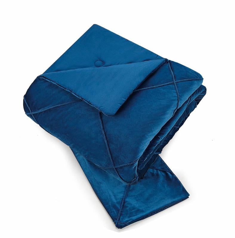 Better Homes & Gardens Embroidered Velvet 3pc Full Queen Blue
