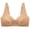 Beige, variant on fheaev Front Closure Everyday Bra For Women No Underwire Push Up Compression Support Wirefree Snap Closing Bras Underwear T-Shirt Bras Front Buckle Underwear