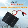 1.5W 12V Portable Solar Panel With Clip Diy Module Outdoor Charging