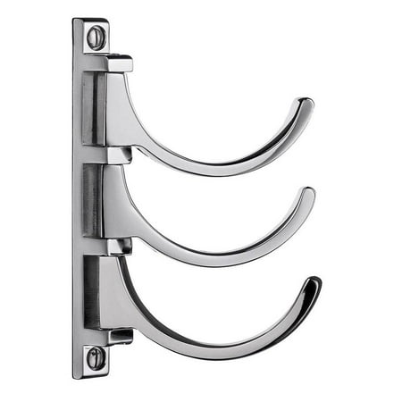 - Triple Design Coat Hook in Polished Chrome Finish