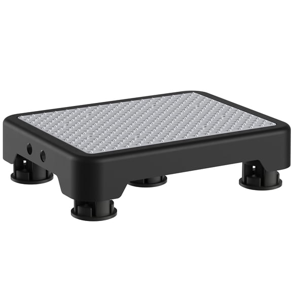 Ronlap Tabourets à une Marche pour Adultes, Plateforme d'Escalier de Sécurité Portable pour Aînés, Petite Table de Chevet en Plastique, Mobilité, Marches Larges, Aîné