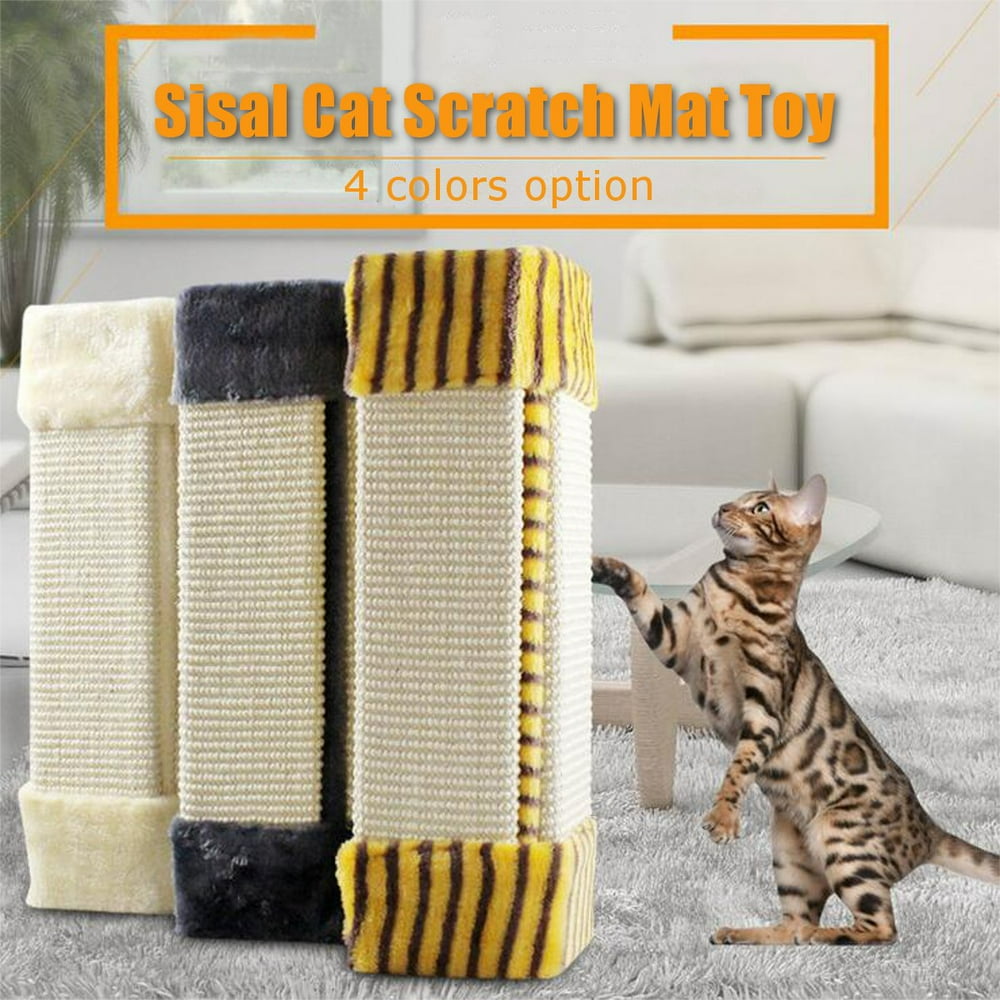 Wall Mounted Scratching Post, 19inch Hanging Natural Sisal Cat