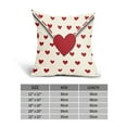 thumbnail image 3 of Valentines Day Pillow Covers 16x16 Inch Set of 2 Red Heart White Envelope Cotton Linen Decorative Throw Pillow Case Holiday Print Cushion Covers for Bedroom Sofa Living Room Chair Home Decor, 3 of 6