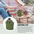 thumbnail image 3 of Outdoor Canteen Cookware Set Canteen Cup Portable Water Bottle with Grab Handle Cup for Outdoor Camp, 3 of 5
