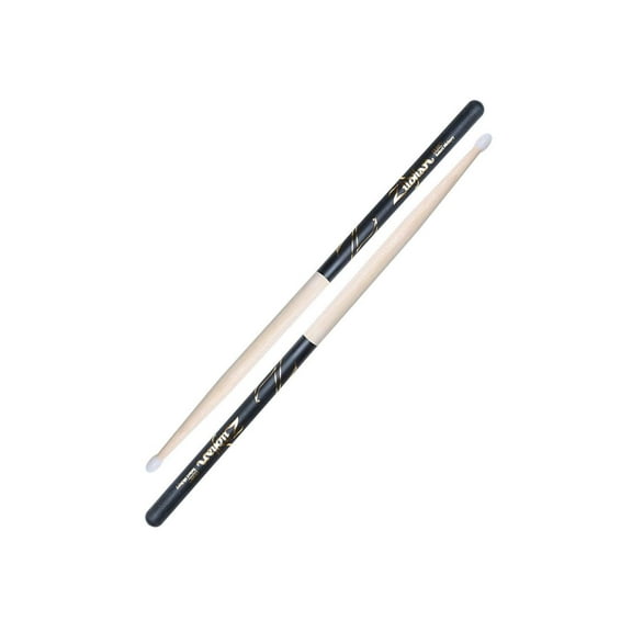 Zildjian 5B Hickory Nylon Tip Drumsticks - Black Dip