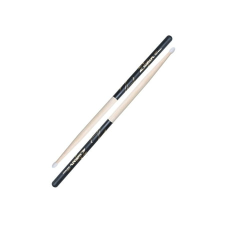 Zildjian 5B Hickory Nylon Tip Drumsticks - Black Dip