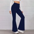 thumbnail image 3 of REALiKUN Flare Leggings for Women High Waisted Seamless Yoga Pant Wide Leg Workout Athletic Gym Leggings, 3 of 8