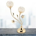 thumbnail image 3 of Candelabro de cristal Ticfox para mesa de centro decorativo para boda, 3 of 9