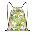 thumbnail image 1 of Xecao Gnome and Pineapple Pattern Sports Drawstring Backpack - String Swim Gym Bag with Wet Proof Pocket for Women&Men-Medium, 1 of 6