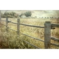 thumbnail image 2 of Murdock, Ramona 32x23 Black Ornate Wood Framed with Double Matting Museum Art Print Titled - Rustic Fence, 2 of 4