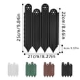 thumbnail image 3 of Clearance! Haidf 5Pcs Garden Fence, Connectable Landscape Edging, No Digging Plastic Border Fence for Flower Bed, Lawn, and Decorative Yard Patio, Garden Edging Fence, 8.3"W x 9.8"H, Brown, 3 of 8