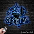 thumbnail image 2 of Handmadetneonsign Barber Shop Name Metal Wall Art LED Light, Hairstylist Salon Metal Sign Decor, 2 of 5