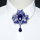 thumbnail image 2 of New Rhinestone Bolo Bow Tie High-end Luxury Gifts Korean Version Of The British Wedding Business Banquet Bowtie Men's JewelryCN, 2 of 5