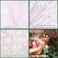 thumbnail image 5 of Gogcaro 30 Packs Christmas Glitter Berries Stems,17 Inch Gold Artificial Christmas Picks for Festival Holiday Crafts and Home Decoration (White), 5 of 7