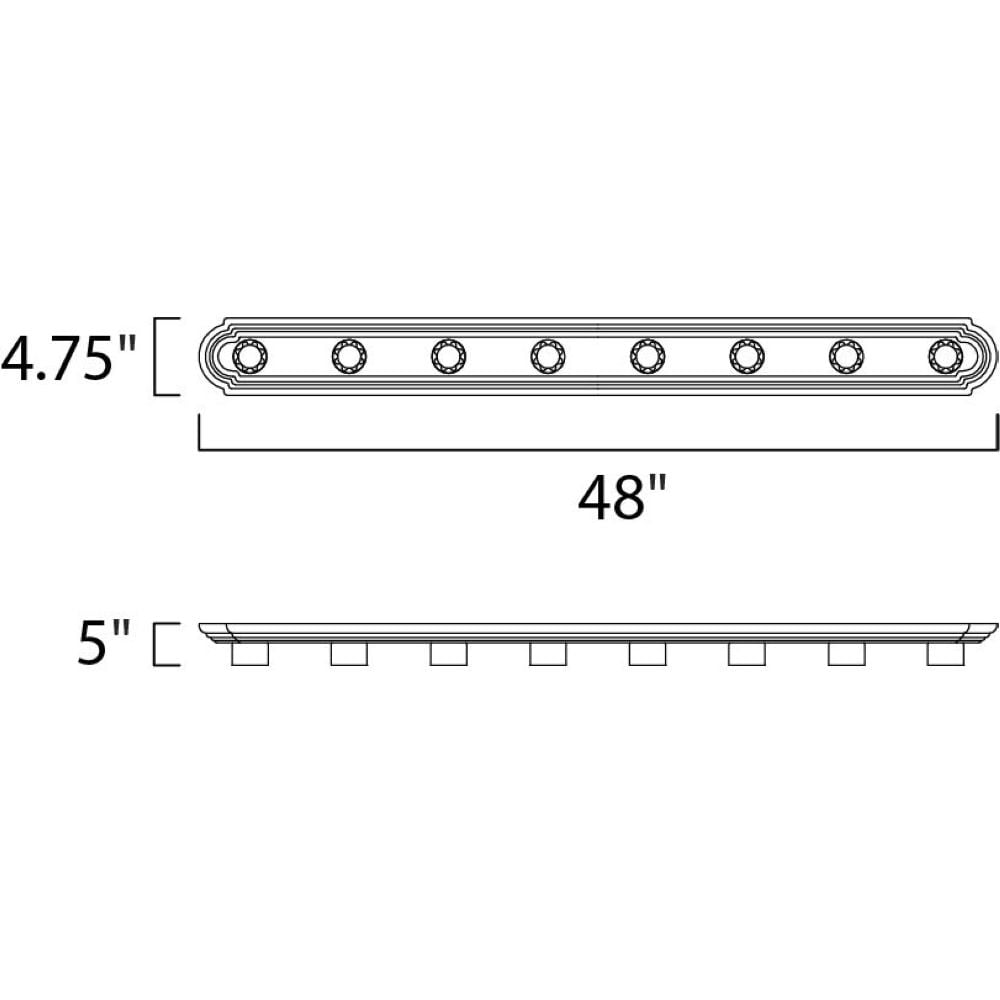 Maxim Lighting - Eight Light Bath Vanity - Bath Vanity - Essentials-8 Light