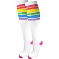 thumbnail image 1 of HSHDLDF Premium Striped Adult Knee High Tall Athletic Skater Tube Socks, 1 of 1