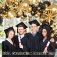 thumbnail image 3 of Negro y Oro Globos Guirnalda Arco Kit, Negro Oro Confeti Estrella Globos de Graduación Clase Decoraciones Fiesta de Cumpleaños Jubilación Prom Masquerade Decoraciones Aniversario, 3 of 4