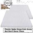 thumbnail image 2 of Alfombrilla disuasoria para gatos Nuanchu, 12 piezas, plástico transparente con púas, 2 of 7
