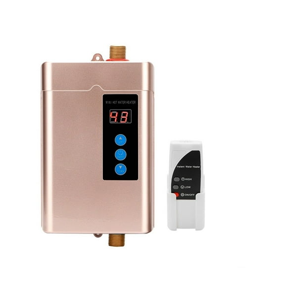 Chauffe-eau Électrique Instantané avec Robinet, Chauffage Tactile Intelligent, Rapide, 3 Secondes, Douche Chaude avec Affichage de la Température