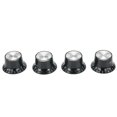 thumbnail image 2 of Guitar 2 Tone 2 Volume Control Knobs Silver Top Hat Bell for Gibson Les Paul Sg, 2 of 9